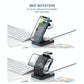 3 In 1 Magnetic Wireless Charger For Iphone Iwatch Airpods - Black