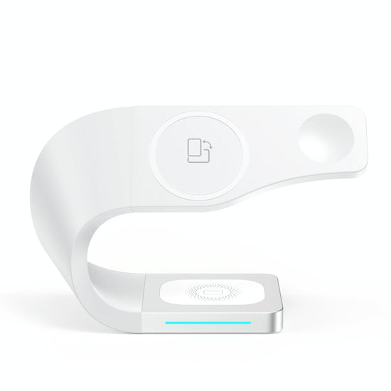 4 In 1 Magnetic Wireless Charger For Iphone Iwatches Airpods - White