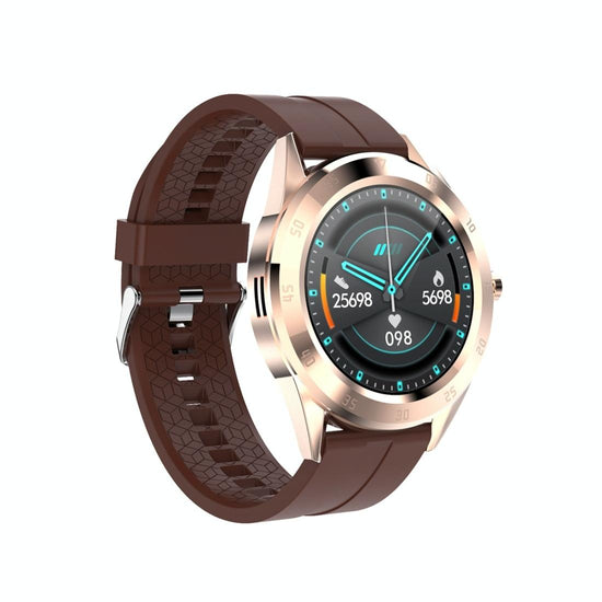 Waterproof Smart Watch With Heart Rate And Sleep Monitoring - Ip68 - Coffee