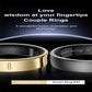 Smart Ring Size 14 Heart Rate Blood Oxygen Sleep Sports - Gold