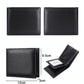 Leather Rfid Blocking Tri-fold Wallet - Blue