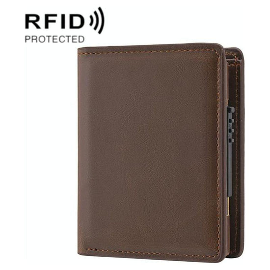 Rfid Blocking Short Wallet With Automatic Pop Up