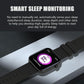 1.8 Inch Tft Screen Bluetooth Smart Watch Support Heart Rate Monitoring & 100+ Sports Modes - Red Blue