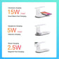 3 In 1 Wireless Charger With Night Light 15W - Silver