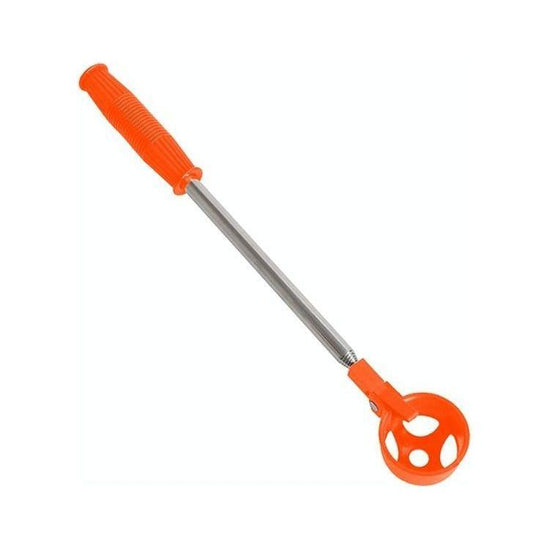 Foldable Golf Ball Picker With Stainless Steel Rod - 8 Sections - Orange