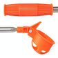 Foldable Golf Ball Picker With Stainless Steel Rod - 8 Sections - Orange