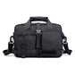 Large Capacity Men Shoulder Messenger Bag Fits Laptops Multi Functional - Black
