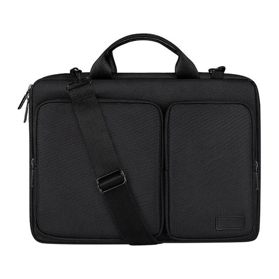 13.3 Inch Detachable Shoulder Laptop Bag - Thickened Polyester - Black