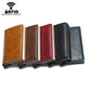 Anti Magnetic Rfid Leather Metal Wallet Universal Fit Black - Blue