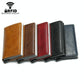 Anti Magnetic Rfid Leather Metal Wallet Universal Fit Black - Blue