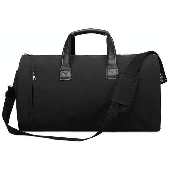 Shoe Compartment Travel Suit Bag - Compact & Organized - Black