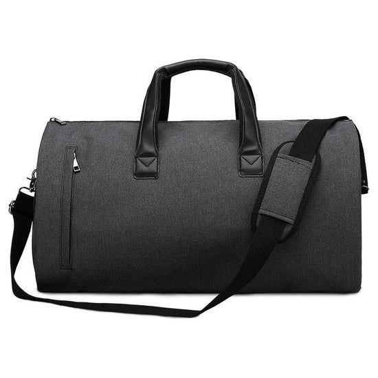 Shoe Compartment Travel Suit Bag - Compact & Organized - Black