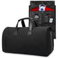 Shoe Compartment Travel Suit Bag - Compact & Organized - Black