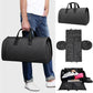 Shoe Compartment Travel Suit Bag - Compact & Organized - Black