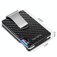 Ultra Thin Rfid Carbon Fiber Wallet For Men Anti Theft Card Holder - Black