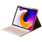 Detachable Bluetooth Keyboard Tablet Case For Ipad Pro 12.9 With Holder Pen Slot - Pink