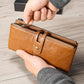 Secure Leather Wallet with Card Slots - Anti-theft - Black