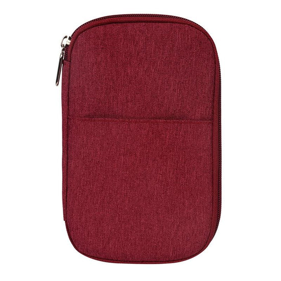 Multi Function Travel Storage Bag For Passports - Red