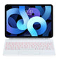 Bluetooth Keyboard Leather Case For Ipad Air / Pro 11 2022 / 2024 - 10.9 Touch Pad - White