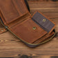 Leather Rfid Zip Wallet - Blocking Compact - Vertical 3