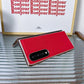 For Samsung Galaxy Z Fold4 5G Leather Phone Case - Nano Plating - Red