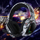 Surround Sound Pc Gaming Headset With Mic & Rgb - Red Gray