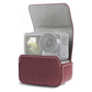 Waterproof Mini Leather Case For Dji Action Gopro Sjcam Xiaomi Mi Jia - Storage Box - Coffee