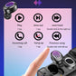 Mini t & g Tws Bluetooth Earphones with Led Display - Black Silver