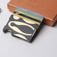 Rfid-blocking Metal Wallet - Secure & Compact - Gold