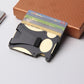 Rfid-blocking Metal Wallet - Secure & Compact - Gold