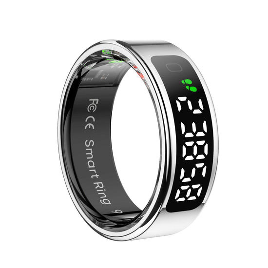Smart Ring Heart Rate Blood Oxygen Sleep Sports Size 13 - Gold
