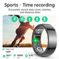 Smart Ring With Heart Rate Blood Oxygen Sleep & Sports Modes - Size 8 - White