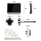 1080P Wifi Smart Cat Eye Video Doorbell With 4.3 Colour Screen And Hidden Graffiti Design - White