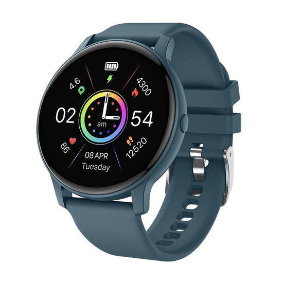 Smart Watch With Heart Rate And Blood Pressure Monitoring - Blue