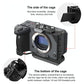 Sony Ilme-Fx30 / Fx3 Camera Cage With Nota Slider - Metal Stabilizer Rig Black