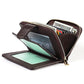 Men Anti-magnetic Leather Rfid Wallet - Black - Black