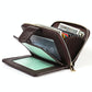 Men Anti-magnetic Leather Rfid Wallet - Black - Black