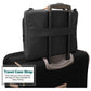Waterproof Nylon Laptop Handbag With Trolley Strap - Fits 15-15.6 Laptops - Black