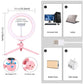 10.2 Selfie Beauty Light With Tripod Mount And Usb 3 Modes Dimmable Led Ring For Vlogging And Photography Cold Shoe Ball Head And Phone Clamp