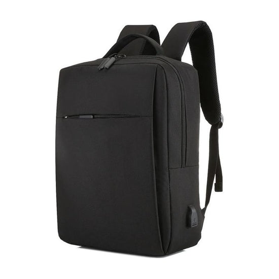 15.6 Laptop Backpack With Usb Charging - Waterproof Oxford Cloth Large Capacity - Black