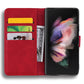 For Samsung Galaxy Z Fold4 5G Dual Fold Mandala Leather Case - Embossed Design - Black