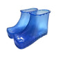 Portable Plastic Bubble Foot Bucket 16.5Cm Height Fits Size 42 Shoes - Rose Red