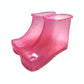 Portable Plastic Bubble Foot Bucket 16.5Cm Height Fits Size 42 Shoes - Rose Red
