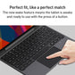 Bluetooth Touch Keyboard Leather Case - Aluminum Alloy - Silver - For Ipad Pro 12.9 2020/2021/2022