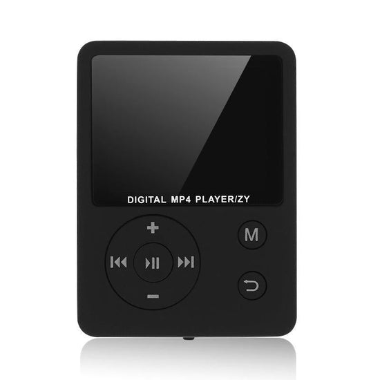 Lossless Mp4 Player With Synchronized Lyrics Round Button - Black