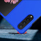 For Samsung Galaxy z Fold4 5G Smooth Skin Phone Case with Big Hole Fuel Injection - Blue