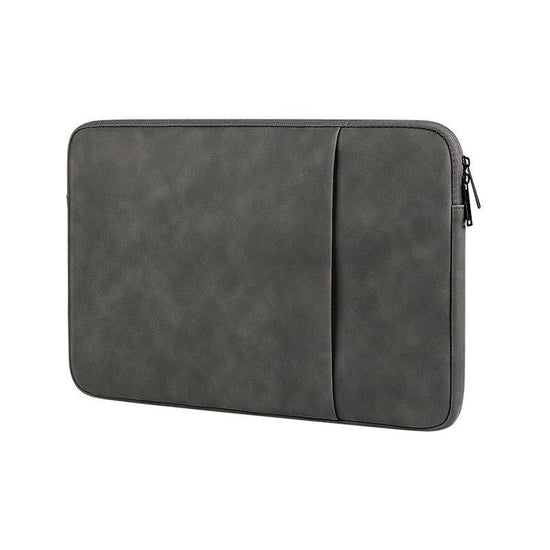 Waterproof Double Layer Laptop Liner Bag - Fits 14.1-15.4 Inches - Dark Gray