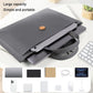 Waterproof Elastic Button Laptop Handbag - Pu Material - Grey - 15.4/16 Inch