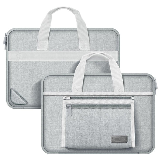 Portable Oxford Laptop Bag - Durable Fabric - Grey