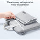 Portable Oxford Laptop Bag - Durable Fabric - Grey